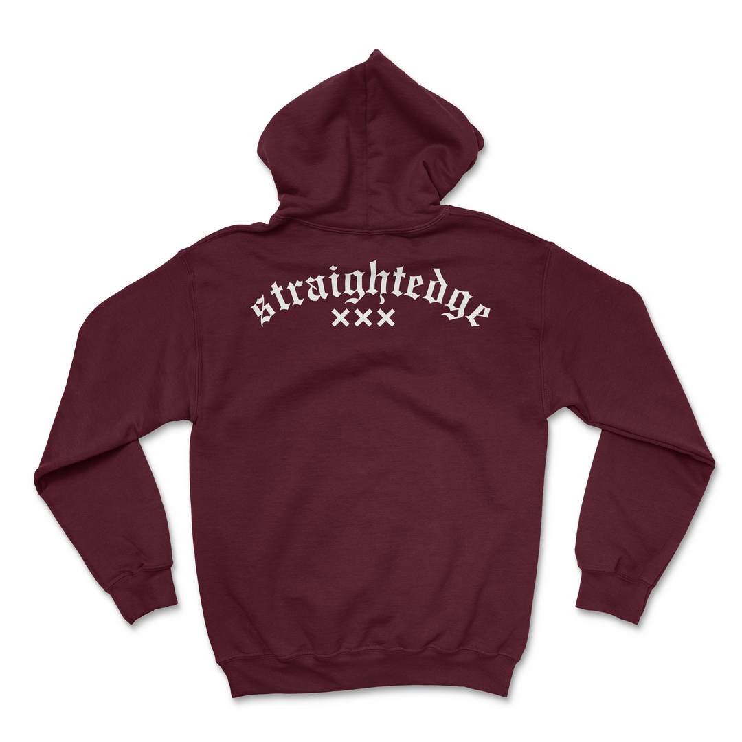 スウェット・トレーナー YESEYESEE Tenga x YES Stripe Hoodie Burgundy YS243TSWHOT1BUR yeseyesee Tenga x Y.E.S Stripe Hoodie - Burgundy